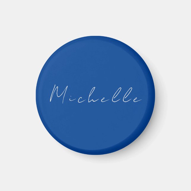 Trendy Minimalistisch Modernes, handgeschriebenes  Magnet (Vorne)