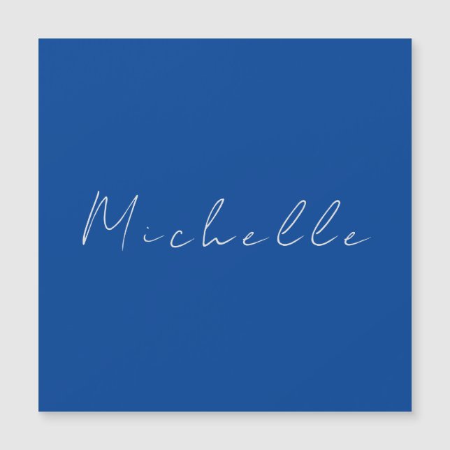 Trendy Minimalistisch Modernes, handgeschriebenes  Magnetkarte (Vorderseite)