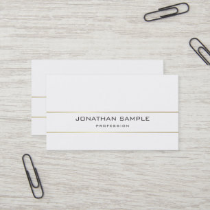 Trendy Minimalistisch Schlicht Elegantes Design Visitenkarte
