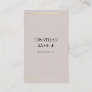Trendy Minimalistisches Design Elegantes Schlichte Visitenkarte