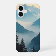 Trendy Misty Mountain Serenity | Naturansicht