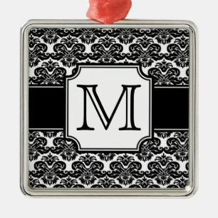 Trendy Mit Monogramm Damask Ornament