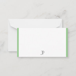 Trendy Mit Monogramm Elegante einfache Vorlage