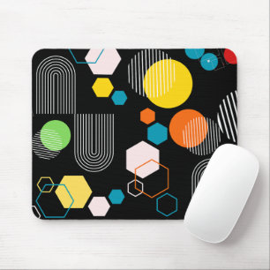 Trendy Mitte des Jahrhunderts moderne geometrische Mousepad