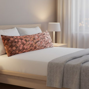 "Trendy Mocha Mousse Geometric 3D Cube Seitenschläferkissen