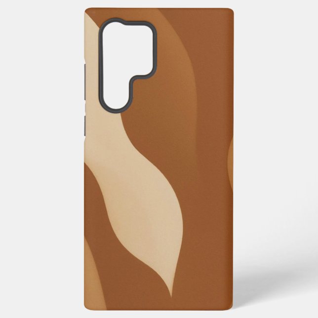 Trendy Mocha Samsung Galaxy S23 Ultra Case Samsung Galaxy Hülle (Rückseite)