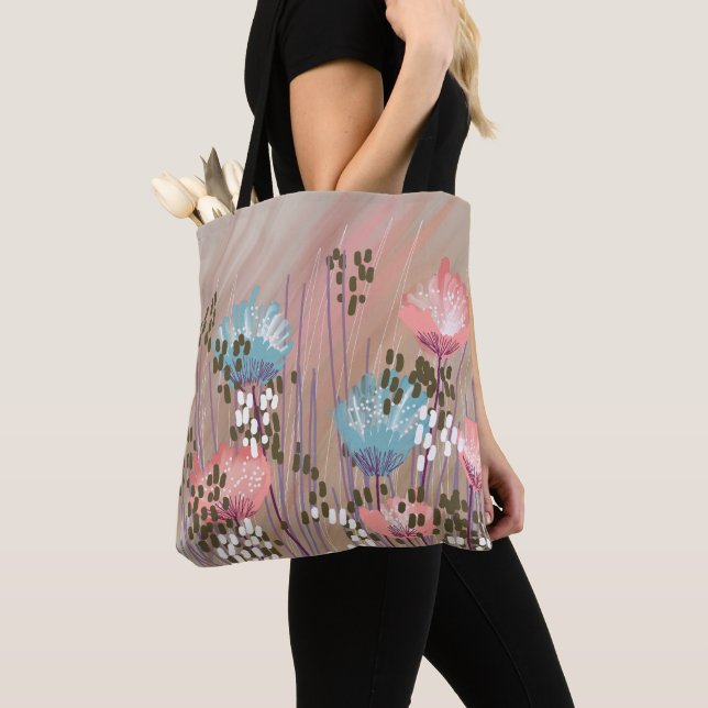 Trendy Modern Abstrakt floral Tasche (Von Nahem)