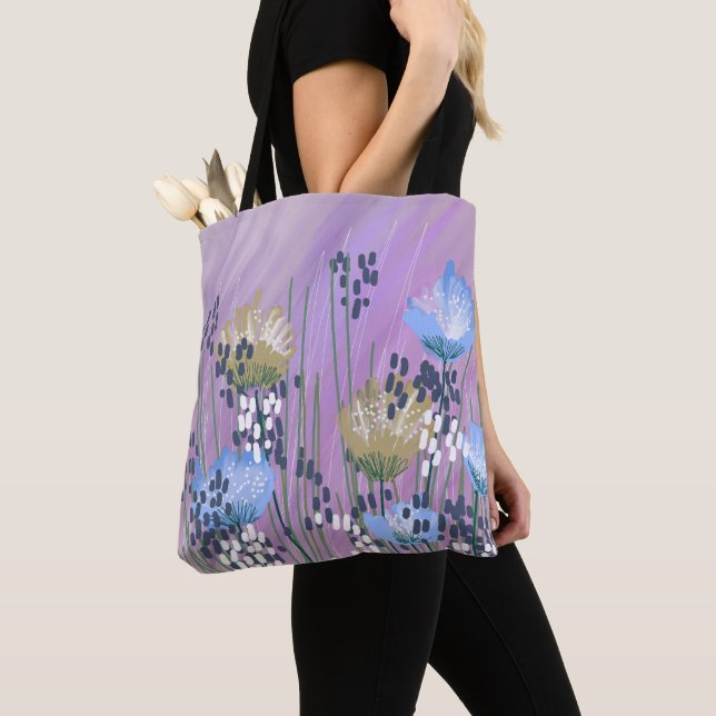 Trendy Modern Abstrakt floral Tasche (Von Nahem)