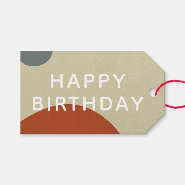 Trendy Modern Abstrakte Minimalistische Einfache G Geschenkanhänger (Vorderseite (Horizontal))
