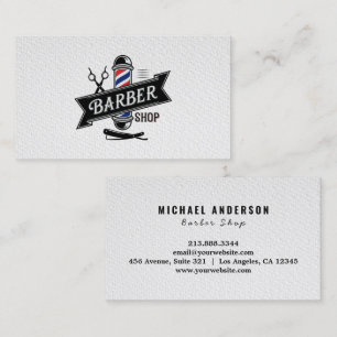Trendy Modern Beruflich Barber Shop Friseur Salon Visitenkarte