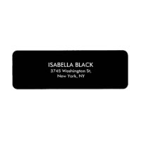 Trendy Modern Black Simple Schlicht Elegante