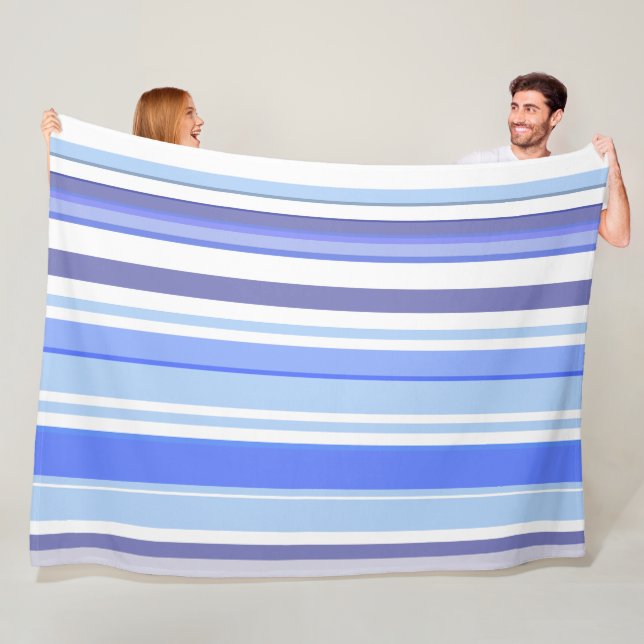 Trendy Modern Boho Chic Stripes Fleecedecke (Beispiel)