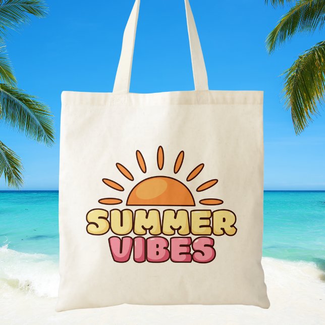Trendy Modern Boho Summer Vibes Tragetasche (Von Creator hochgeladen)