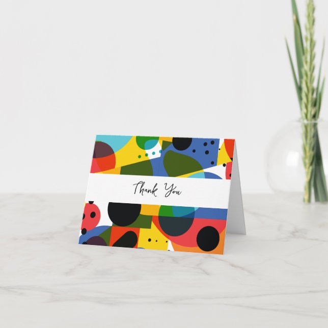 Trendy Modern Business Merci Cartes (Devant)
