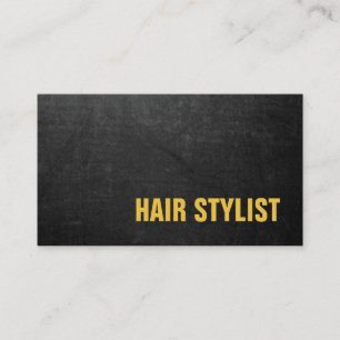 Trendy Modern Chalkboard Hair Stylist Visitenkarte