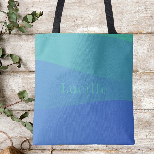 Trendy Modern Colorful Boho Monogram Tasche (Von Creator hochgeladen)