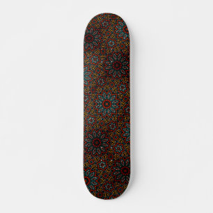 Trendy Modern Dot Art Mandala Muster Skateboard