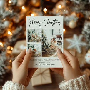 Trendy Modern Foto Collage Weihnachten