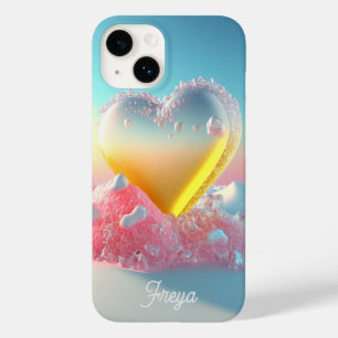 Trendy Modern Girly Liebe Personalisierter Name Case-Mate iPhone 14 Hülle