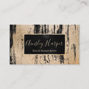 Trendy Modern Gold Liquid Marble Beruflich Visitenkarte