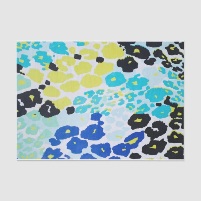 Trendy Modern Leopard Muster Seidenpapier (Vorderseite)