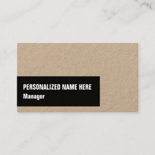 Trendy & Modern Manager Business Card Visitenkarte