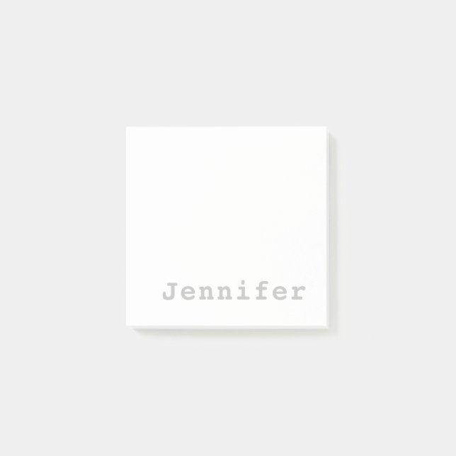 Trendy Modern Minimalistischer Beruflicher Chic Na Post-it Klebezettel (Vorderseite)