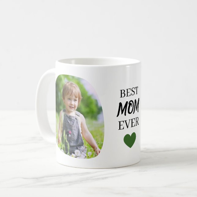 Trendy Modern Mother Best Mom Ever Keepsake  Kaffeetasse (Vorderseite Links)
