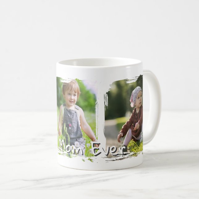 Trendy Modern Mother Best Mom Ever Keepsake Kaffeetasse (VorderseiteRechts)