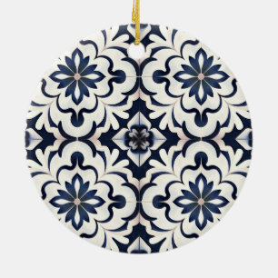 Trendy Modern Portugiesisch Tiles Azulejos Blue Keramik Ornament
