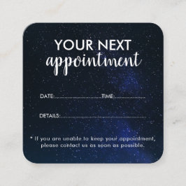 Trendy Modern Salon Appointment Reminder Card Terminkarte