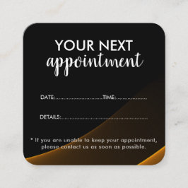 Trendy Modern Salon Appointment Reminder Card Terminkarte