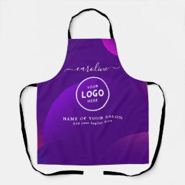  Trendy Modern Salon Logo Apron Schürze