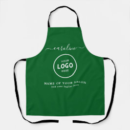 Trendy Modern Salon Logo Apron Schürze