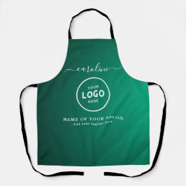  Trendy Modern Salon Logo Apron Schürze