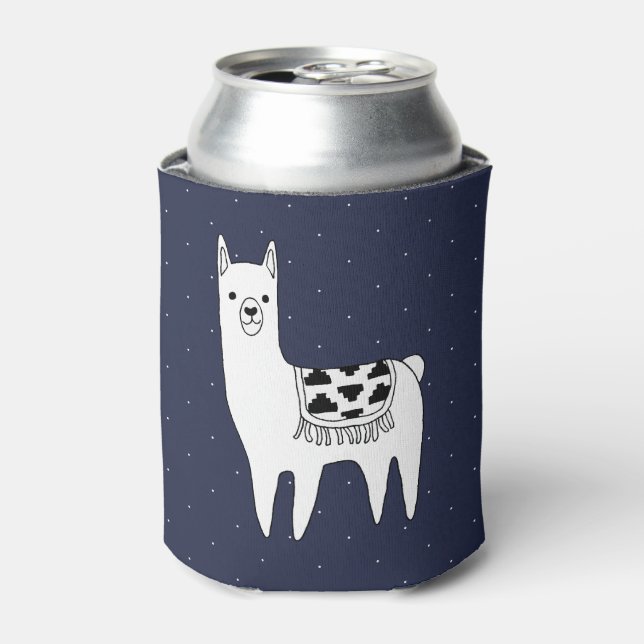 Trendy Modern Sketchy Aztec Llama Dosenkühler (Kanne Vorderseite)