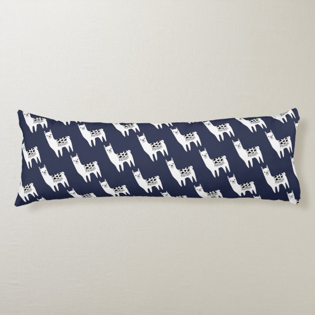 Trendy Modern Sketchy Aztec Llamas Seitenschläferkissen (Vorderseite)