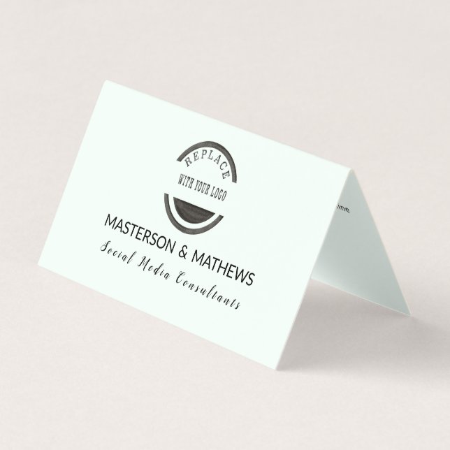 Trendy Modern Social Media Berater Mini Visitenkarten (Vorderseite)