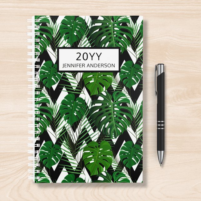 Trendy Modern Tropical Folies Personalisierter Nam Planer (Von Creator hochgeladen)