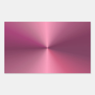 Trendy Moderne Metallic Look Leere Elegant Rosa Rechteckiger Aufkleber