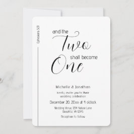 Trendy Moderne Minimalistische Christliche Hochzei Einladung