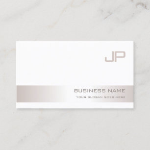 Trendy moderne mit Monogramm elegante Schablone Visitenkarte