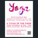 Trendy Moderne rosa Yoga Class Werbung Flyer<br><div class="desc">Moderne,  rosafarbene Yoga-Flyer der Kategorie Werbung durch den Business Card Store.</div>