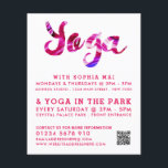 Trendy Moderne rosa Yoga Class Werbung Flyer<br><div class="desc">Moderne,  rosafarbene Yoga-Flyer der Kategorie Werbung durch den Business Card Store.</div>