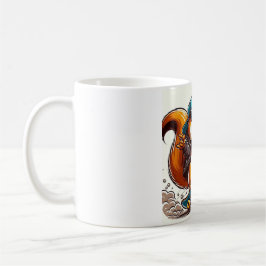 trendy mok met hamster op skateboard kaffeetasse