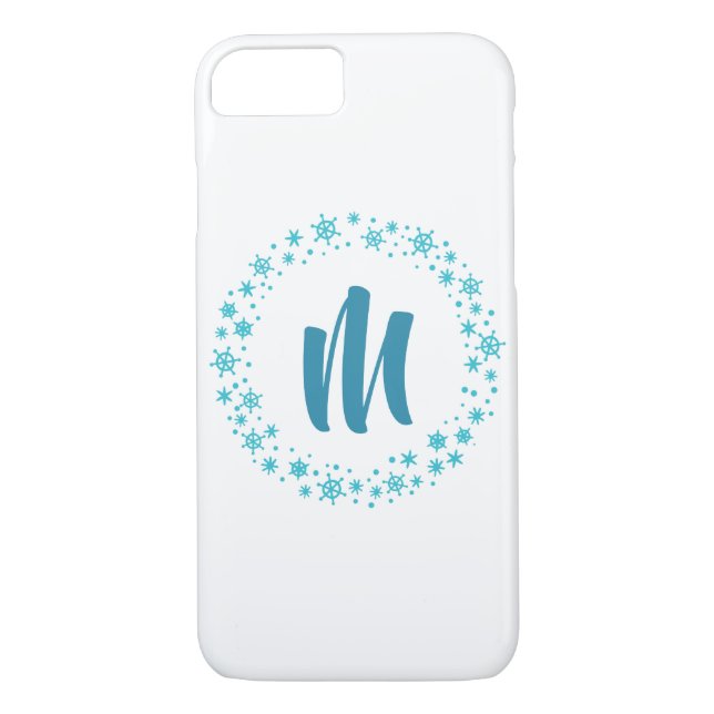 Trendy Monogram iPhone Case (Rückseite)
