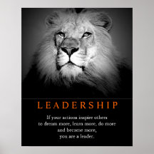 Trendy Motivational Leadership Lion