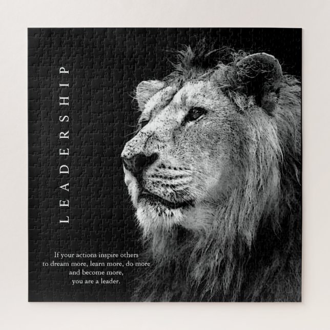 Trendy Motivierend Leadership Lion (Vertikal)