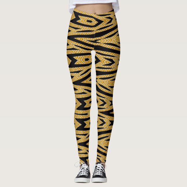 Trendy multicolor pattern Ratti_Creative_Arts" Le Leggings (Vorderseite)