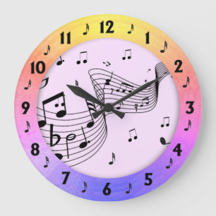 Trendy Music Colorado Round Wall Große Wanduhr